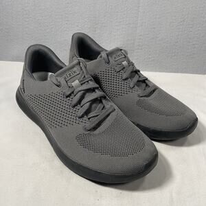 Kizik Lima Handsfree Gray Knit Lace Up Shoes Sneakers Mens 11 / Womans 12.5